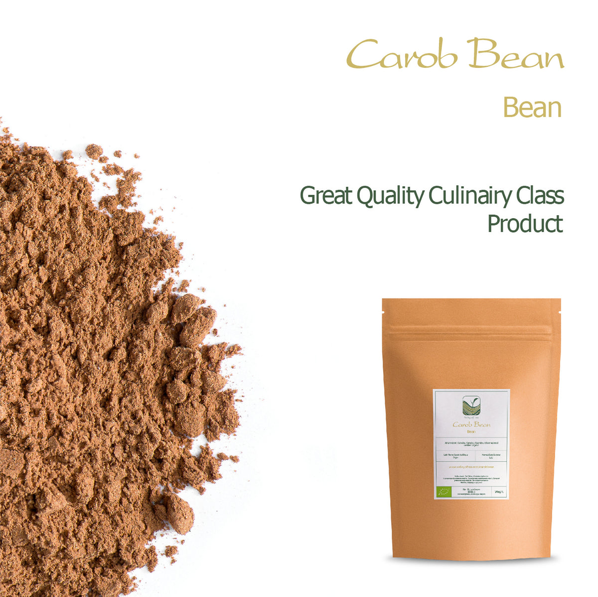 Carob Bean Nibs Raw 250g