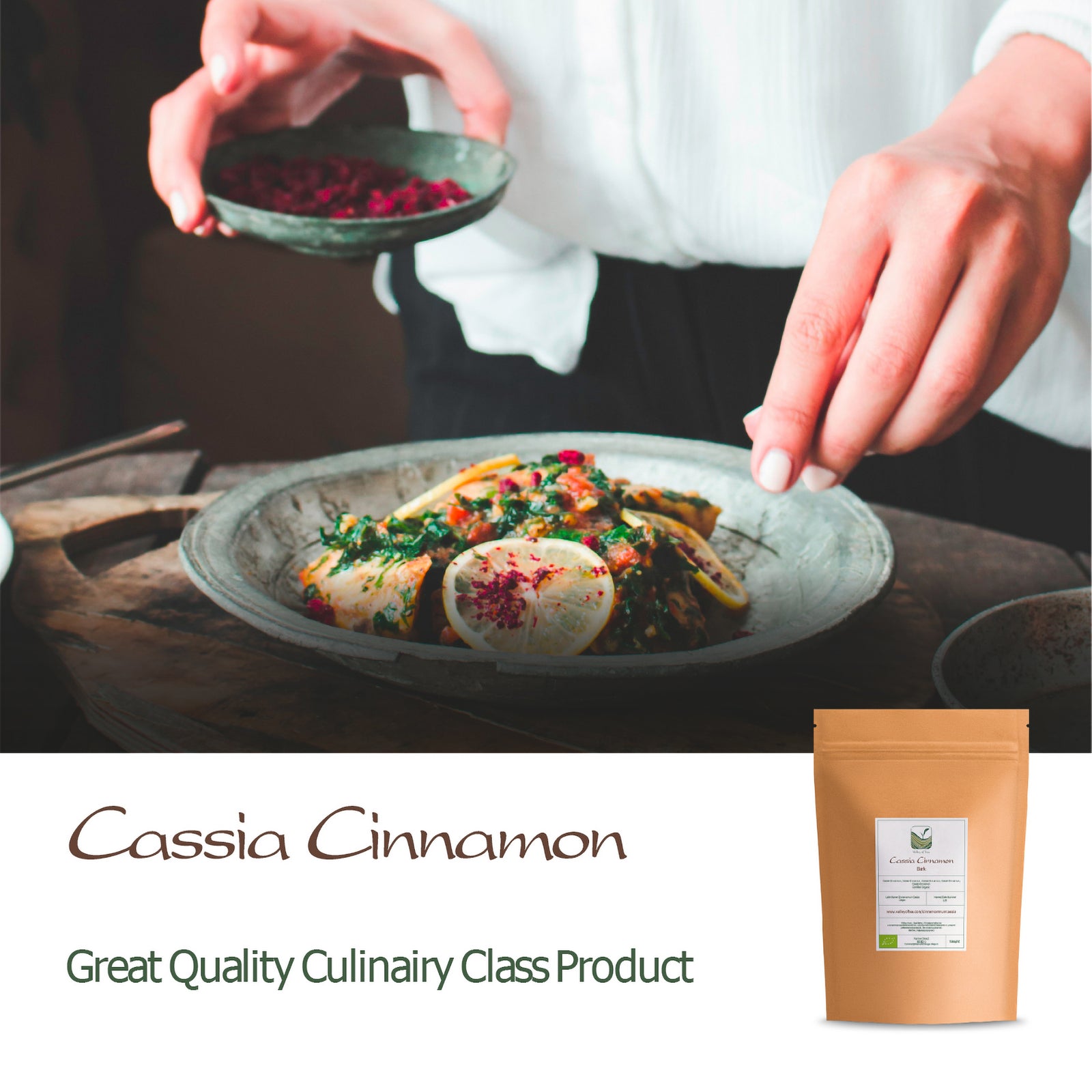 Cassia Cinnamon Organic Quality - CinnamomumCassia 200g