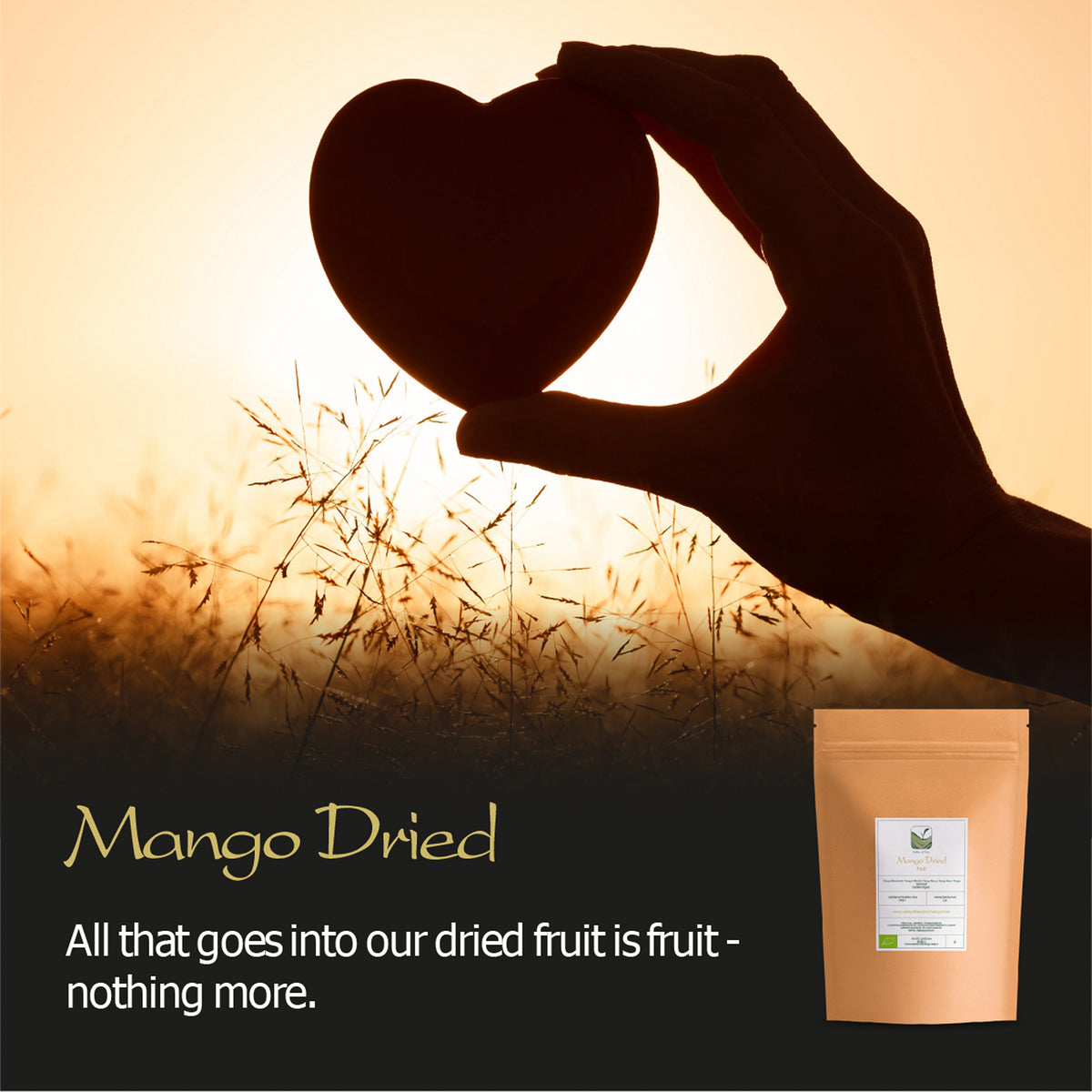 Mango Dried Organic Fruit Slices 250g