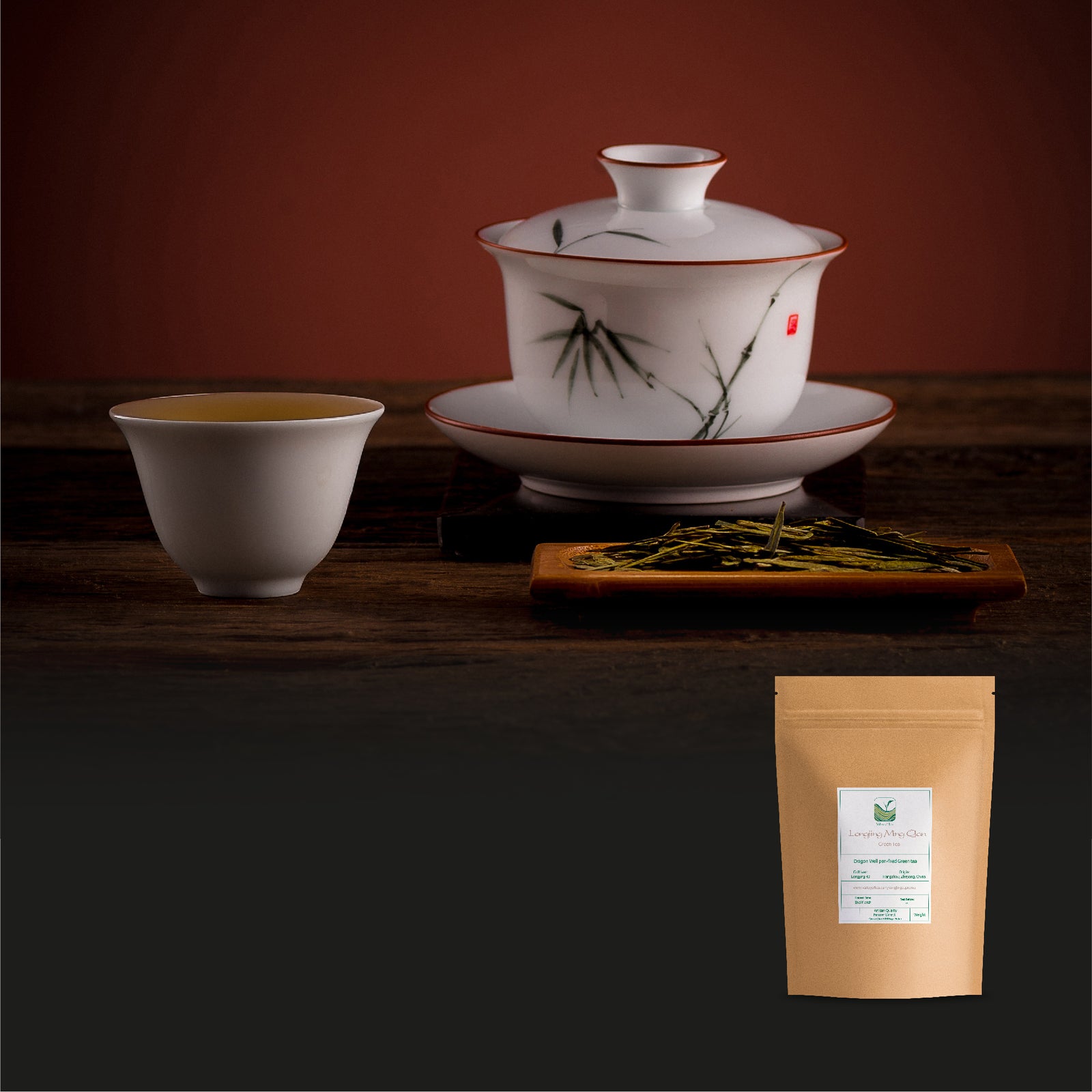 Longjing Dragon Well Green Tea - Premium Vroegseizoen Plukken Bekend Als Ming Qian Of Pre-Qingming (Ching Ming). Deze Graad Wordt Beschouwd Als De Allerbeste Van Longjing Thee